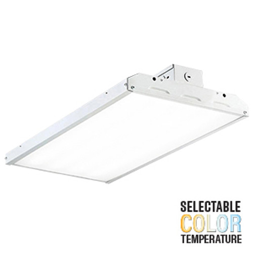 Lighting and Supplies LS-55504 LED 2Ft Tone-Select Flat High Bay 85W/40-50K/Fr Lens/V-Hooks And Chain/Dimm