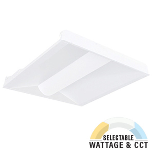 Lighting and Supplies LS-55600 LED 2 X 2 Spec-Select Center Basket Troffer- 30/35/40W/35-50K/120-277V/Dimm