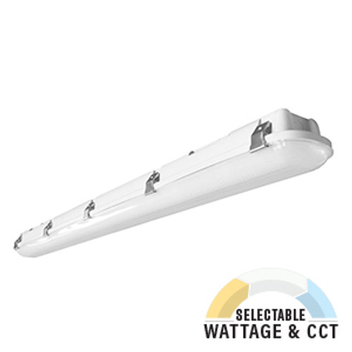 Lighting and Supplies LS-55605 LED Vapor Tight Spec-Select 4Ft 25/30/34W/35-50K/Fr Lens 120-277V/Dimm