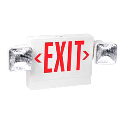 Lighting and Supplies LS-82210 LED Red Univ Exit & Emerg Combo - Battery Backup