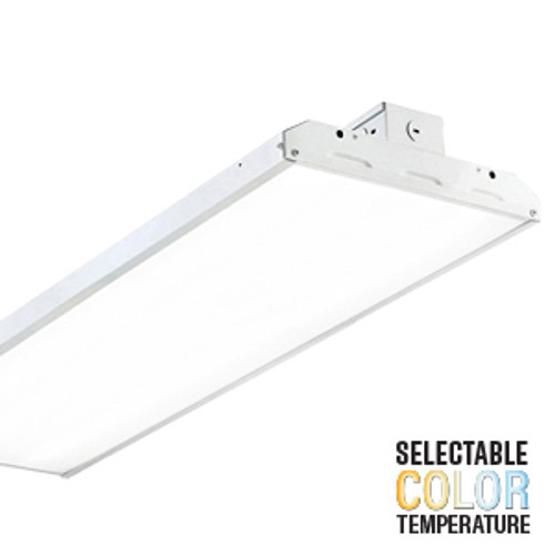 Lighting and Supplies LS-5-5510 Lighting and Supplies LS-5-5510 LED 4Ft Tone-Select Flat High Bay 300W/40-50K/Fr Lens/V-Hooks And Chain/Dimm LED High Bay