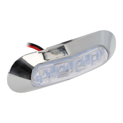 Metra ML-AL4CL-B Powersports Blue 4-LED Accent Light - Chrome Plastic Bezel