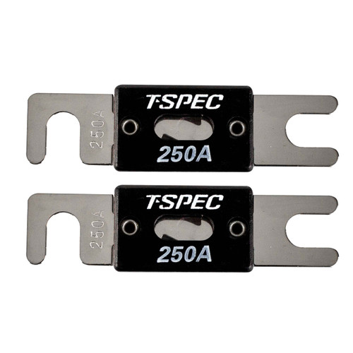 T-Spec V8-ANL250 250 AMP ANL FUSES NICKEL PLATED-2 PACK - V8 SERIES