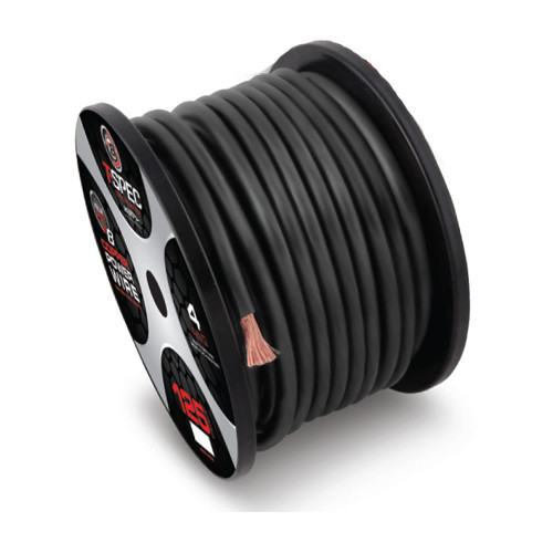 T-Spec V10GW-1050 1/0 AWG 50FT MATTE BLACK OFC POWER WIRE - v10 SERIES