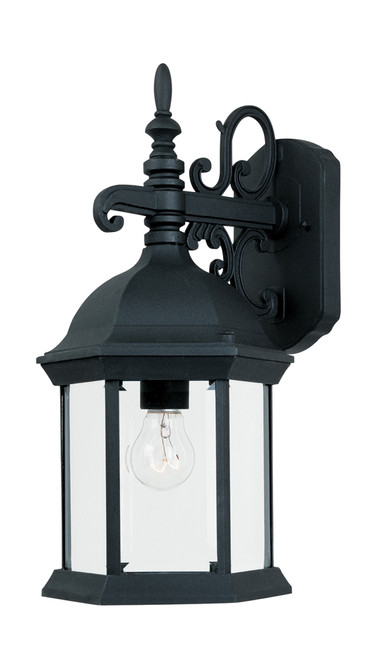 Designers Fountain Pro Plus 2971-BK Devonshire 8" Wall Lantern