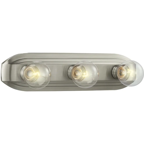 6613-BN - Basic Vanity 3 Light Bath Bar - Designers Fountain Pro Plus
