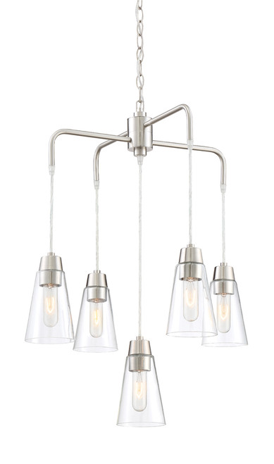 Designers Fountain Pro Plus 87885-SP Echo 5 Light Chandelier Designers Fountain Pro Plus 87885-SP Echo 5 Light Chandelier