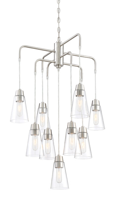 Designers Fountain Pro Plus 87889-SP Echo 9 Light Chandelier