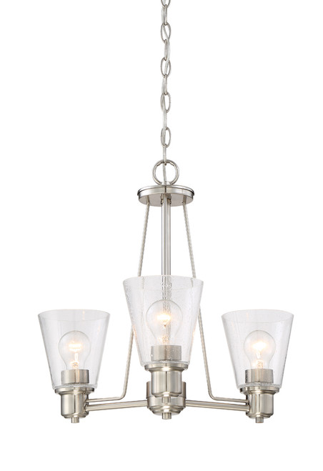 Designers Fountain Pro Plus 88083-SP Printers Row 3 Light Chandelier