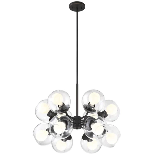 912812-SB - Meridian 12 Light Chandelier - Designers Fountain Pro Plus