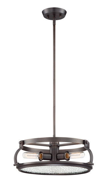 Designers Fountain Pro Plus 92131-SCB Eaton 3 Light Inverted Pendant