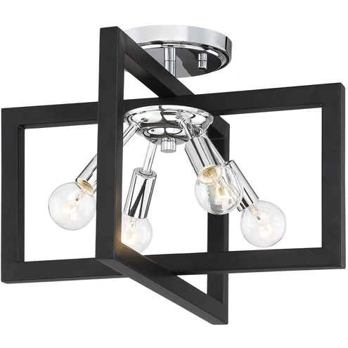92811-CH - Xander 4-Light Semi-Flush - Designers Fountain Pro Plus