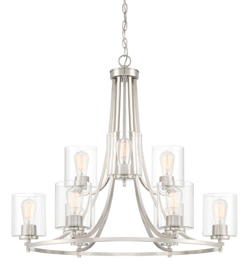 Designers Fountain Pro Plus 93089-SP Liam 9-Light Hanging Fixture Designers Fountain Pro Plus 93089-SP Liam 9-Light Hanging Fixture