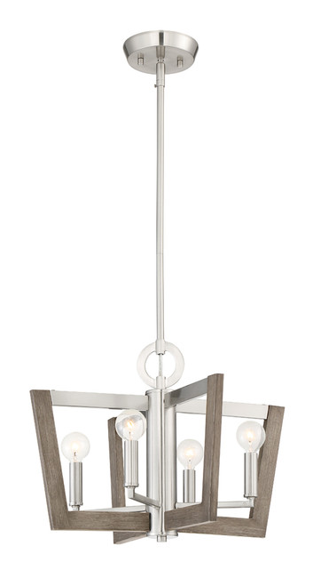 Designers Fountain Pro Plus 93784-SP Westend 4 Light Chandelier