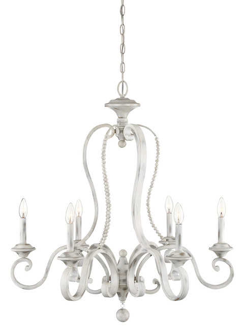 Designers Fountain Pro Plus 94386-CWW Newport 6 Light Chandelier