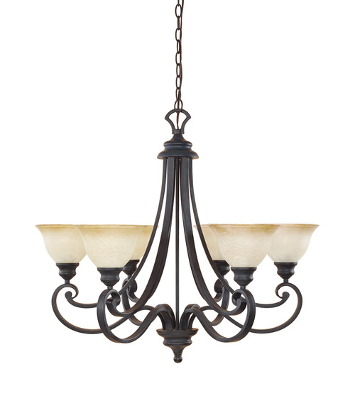 Designers Fountain Pro Plus 96186-NI Barcelona 6 Light Chandelier