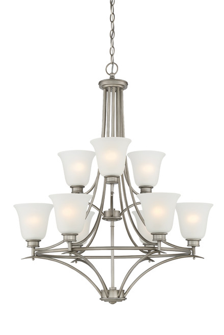 Designers Fountain Pro Plus 96989-MTP Montego 9 Light Chandelier