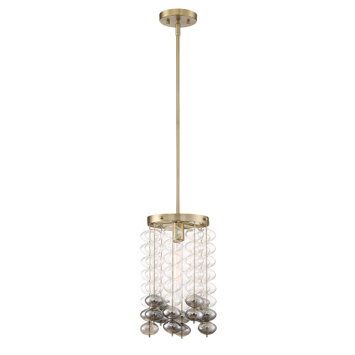 Designers Fountain Pro Plus D208M-9P-BG Villa Rose 1 LIGHT MINI PENDANT