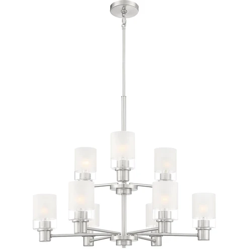 D236M-9CH-BN - Cedar Lane 9 Light Chandelier - Designers Fountain Pro Plus