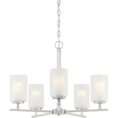 D239M-5CH-BN - Carmine 5 Light Chandelier - Designers Fountain Pro Plus