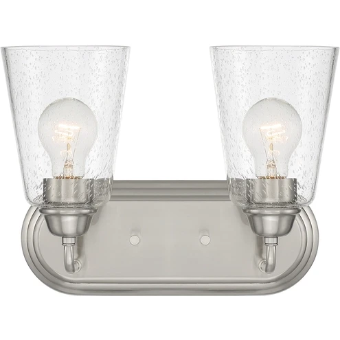 D241M-2B-BN - Zane 2 Light Vanity - Designers Fountain Pro Plus