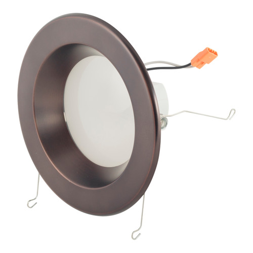 EnviroLite EVL6733CWH50 LED Recessed 5 in./6 in. 5000K Daylight Integrated LED Recessed CEC-T20 Baffle Trim in White