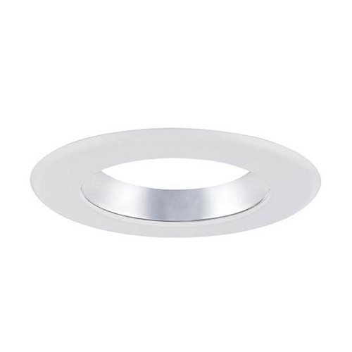 EnviroLite EVLT4741DCWH LED Recessed 4IN DIFFUSED CHR CONE-WH MAGNETIC TRIM RING