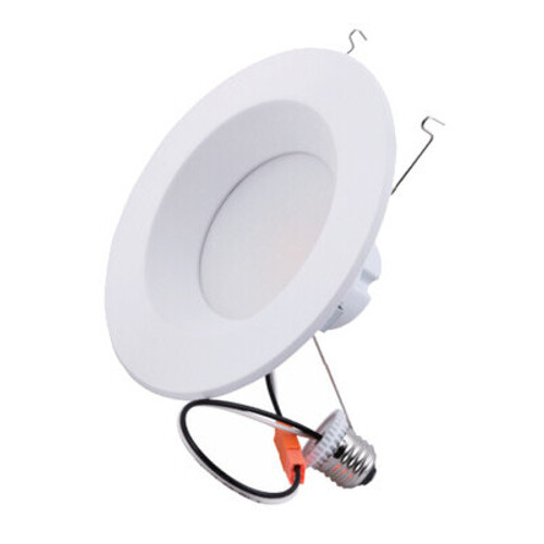 EiKO RDR6/13W/9CCT5/120DTWHB Res Downlight Retro 6IN 1040LM 13W 90CRI 27/30/35/40/50K 120V DIM White Trim Baffle