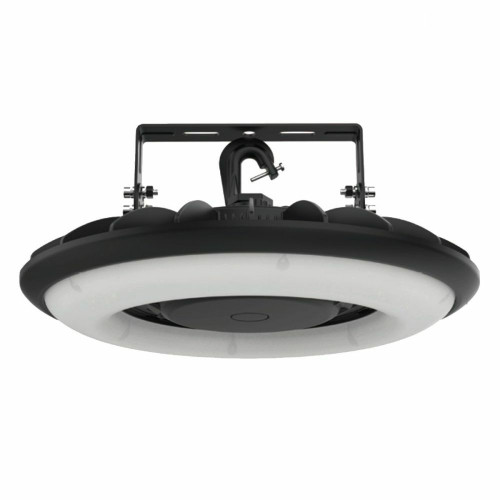 HFO 185 G1 HVU 5K Spring Lighting Group HFO 185 G1 HVU 5K HFO Round High Bay, G1, 17,500 Lumens, 140W, 5000K, 347-480V, Black