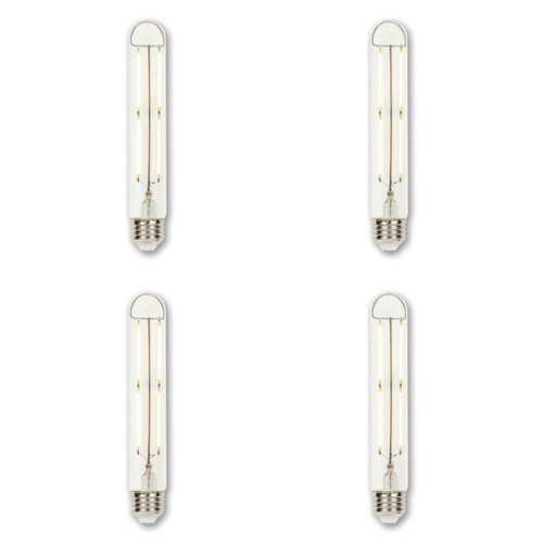 4518420 Westinghouse Lighting 4.5-Watt 60-Watt Equivalent Clear T9 Dimmable Filament LED Light Bulb, Medium Base 4-Pack 4518420