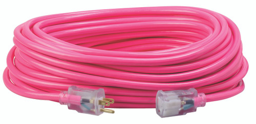 Southwire 2579SW000A 12/3 Heavy-Duty 15-Amp SJTW High Visibility General Purpose Extension Cord with Lighted End, 100