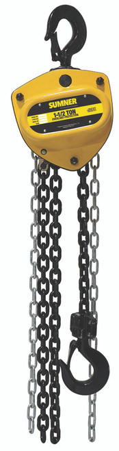 Southwire PCB150C30WO 1-1/2 Ton Chain Hoist with 30 ft. Chain Fall and overload protection