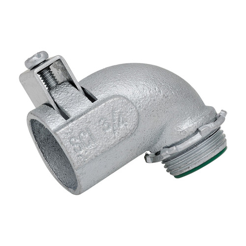 Southwire MDB-10090-B 1" Double Bite Saddle Box Connectors 90 Deg. Angle - Malleable Iron