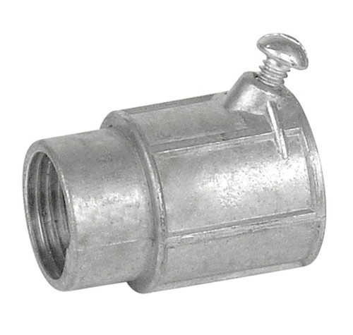 Southwire OF694 1/2" Threaded Rigid to Flex Set Screw Combo Couplings - Zinc Die Cast