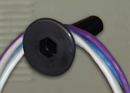 Southwire WDSMS Backboard Wire Distribution Spool Black w/12-24 Machine Screw