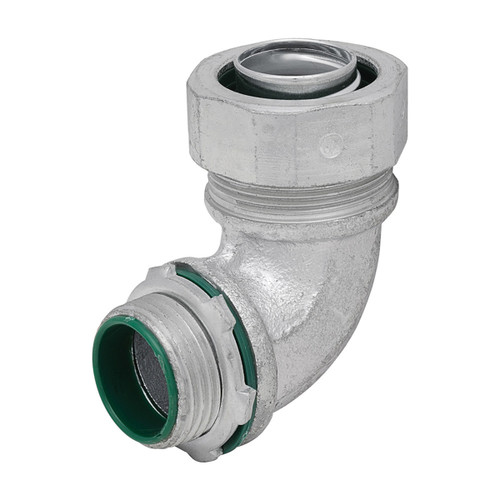 Southwire MSTR-20090-B 2" Liquid-Tight Box Connectors, 90 Deg., Insulated - Malleable Iron