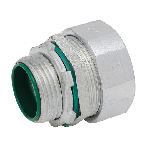 Southwire MSTR-50-B 1/2" Liquid-Tight Box Connectors, Straight, Insulated - Malleable Iron