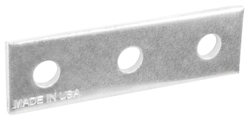 Southwire SFF31 Three-Hole Splice Plate 1/4" thick Zinc Plated Steel