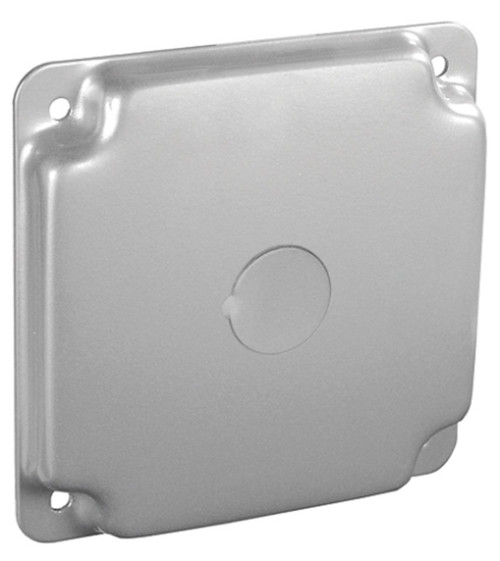 Southwire G1930 4" Square Industrial Surface Cover, 1/2" Raised - Blank W/ 1/2" Knockout