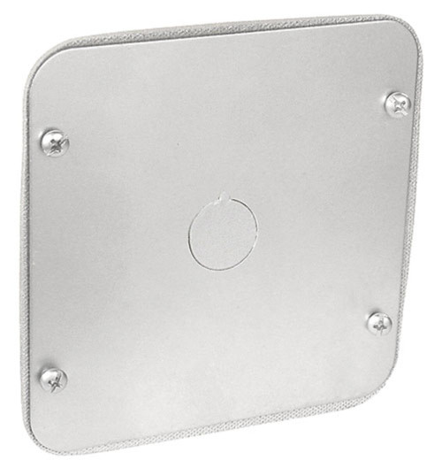 Southwire 72C6-VTSS 4-11/16" Square Plenum Blank Cover - W/ 1/2" Knockout - Stainless Steel