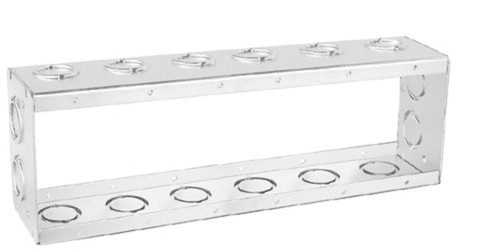 Southwire TBX-625 Six Gang Masonry Box Extension, 2-1/2" Deep - W/ Conduit KO's