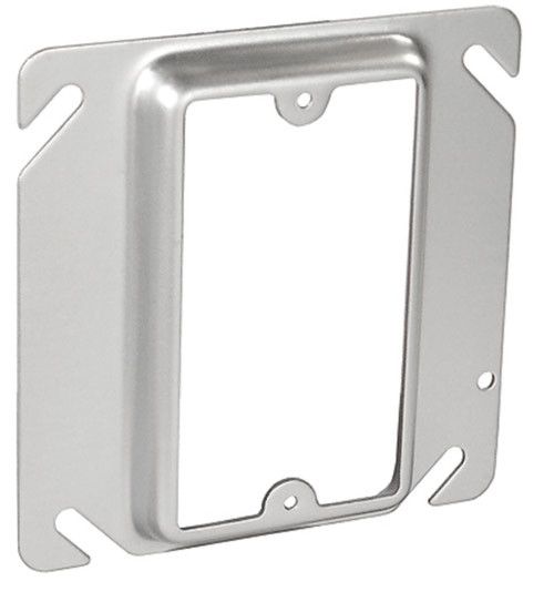 Southwire 52C13-SS 4" Square One Gang Device Ring - 1/2" Raised - Stainless Steel