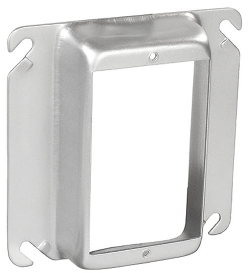 Southwire 52C15-SS 4" Square One Gang Device Ring - 1" Raised - Stainless Steel