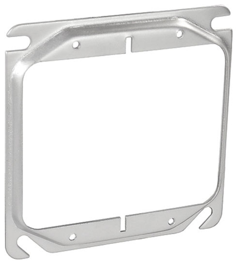 Southwire 52C20 4" Square Two Gang Device Ring - 1/4" Raised