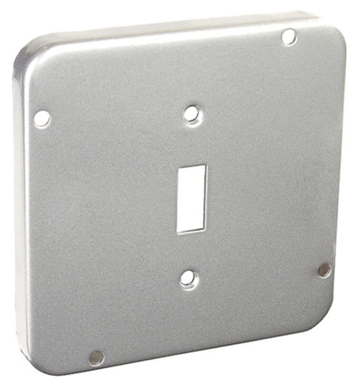 Southwire 72C35 4-11/16" Square Industrial Surface Cover, 1/2" Raised - Toggle