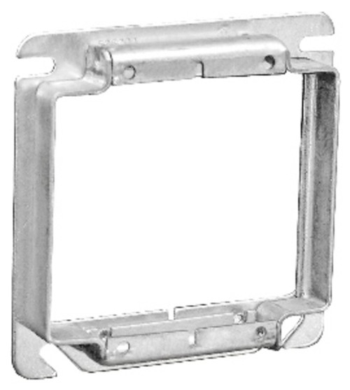 Southwire 52C17SQ 4" Square Two Gang Device Tile Ring - 1/2" Raised