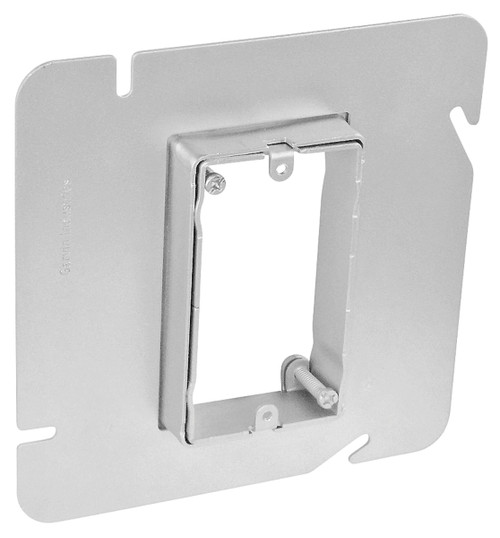 Southwire 51AMR-158 5" Square One Gang Adjustable Device Ring - Raised 5/8" To 1-1/4"