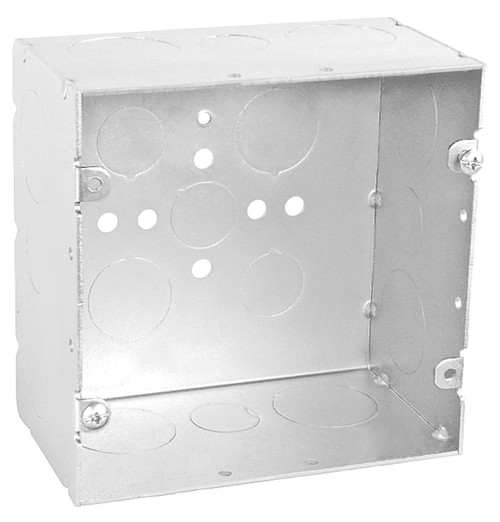 Southwire 5SQ50100 5" Square Box, 2-7/8" Deep - Welded, W/Conduit KO's