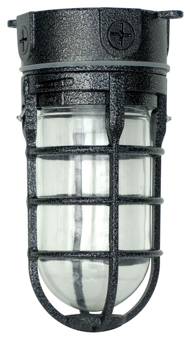 Southwire L1706BLK Industrial Ceiling Light, Hammered Black