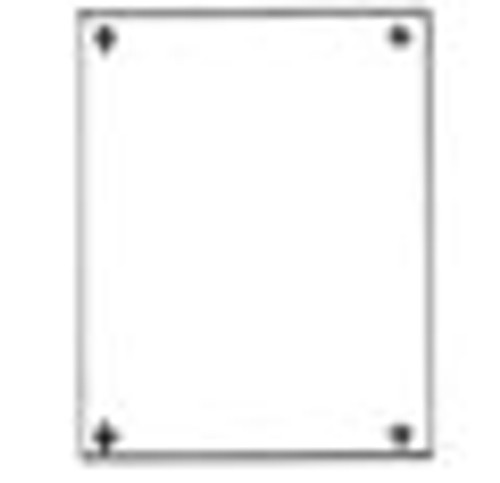 Carlon JP64 4.87 X 2.87 Back Panel 14 Ga. White